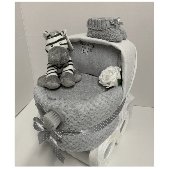 Nappy Cake Pram Zebra