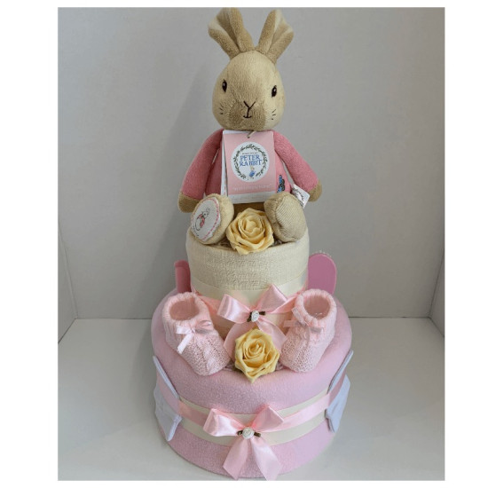Flopsy Pink Nappy Cake