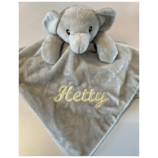 Personalised Grey Elephant Comforter