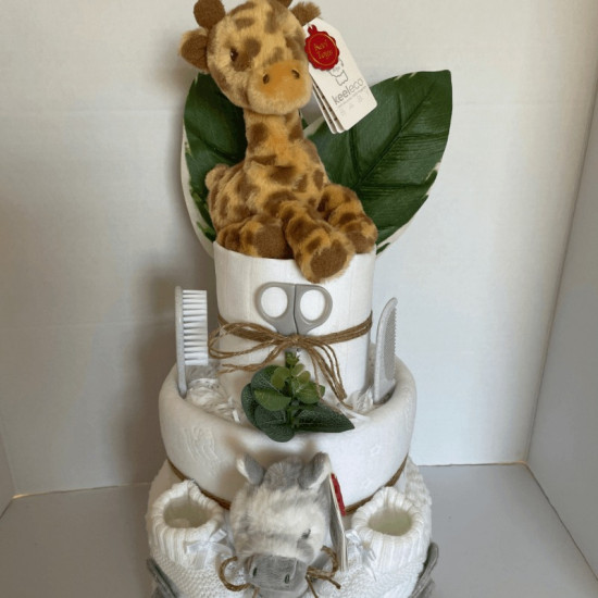 Safari Boho Nappy Cake