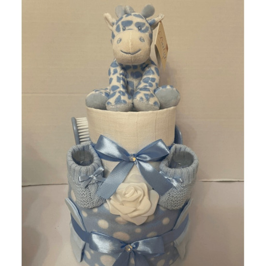Blue Safari Nappy Cake Blue Safari Nappy Cake