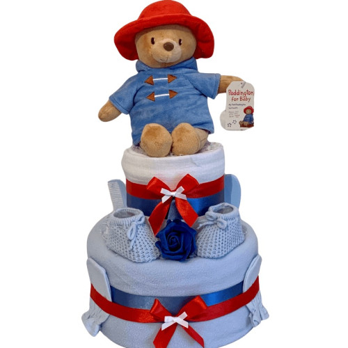 Paddington Blue Nappy Cake