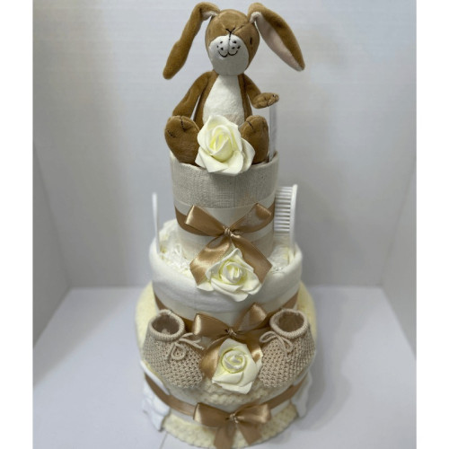 Nutbrown Hare Nappy Cake