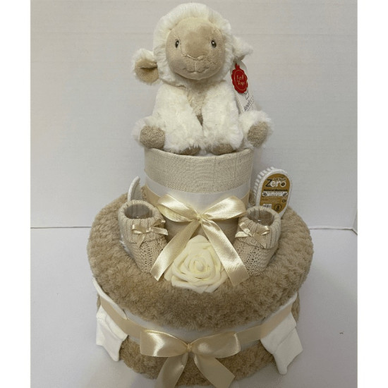 Lamb Baby Nappy Cake