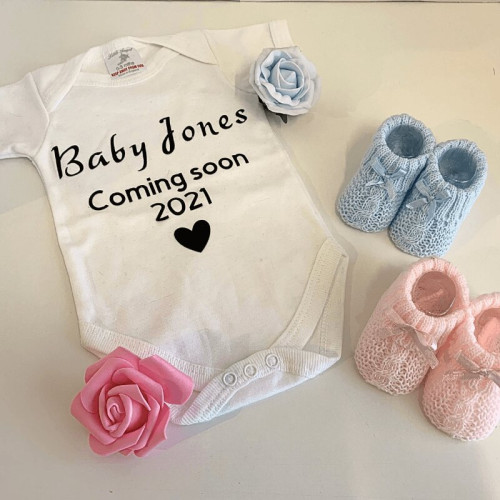 Personalised Baby Announcement Bodysuit