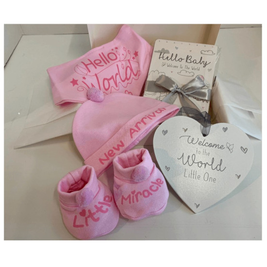 Small Pink Baby Hamper