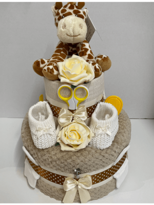 Giraffe Coffee Nappy Cake