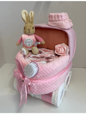 Flopsy Pram Nappy Cake
