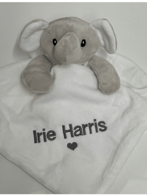 Personalised White Elephant Comforter