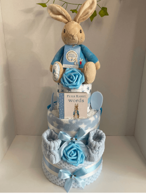 Peter Rabbit Nappy Cake