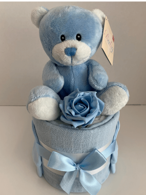 Mini Nappy Cake Blue Ted