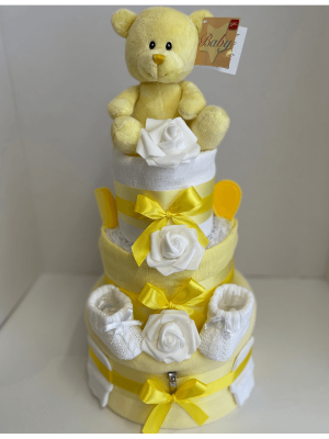 3 Tier Lemon Ted Nappy Cake