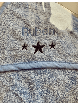 Personalised Blue Hooded Towel