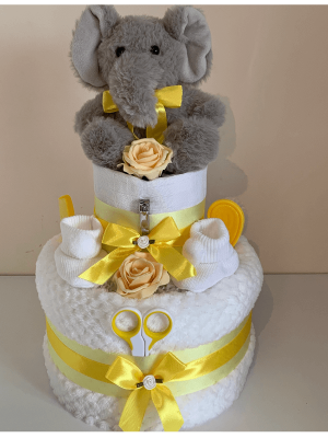 Elephant Lemon Nappy Cake