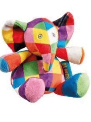 Elmer Soft Toy Rattle