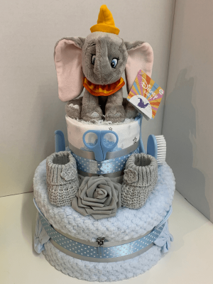 Dumbo Blue Nappy Cake