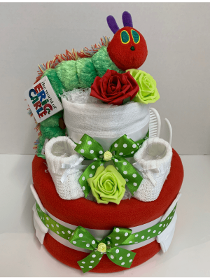Hungry Caterpillar Nappy Cake