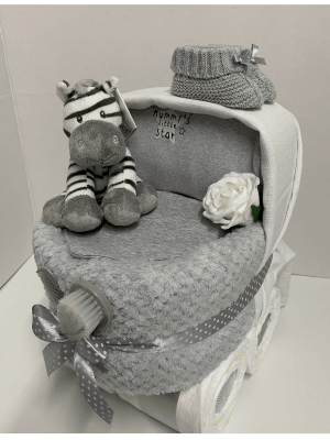Nappy Cake Pram Zebra