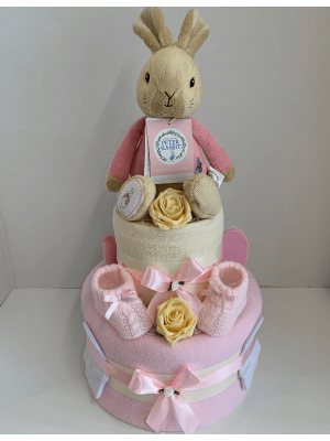 Flopsy Pink Nappy Cake