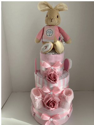 Flopsy Girls Nappy Cake