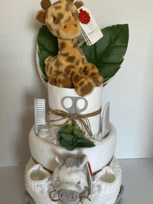 Safari Boho Nappy Cake