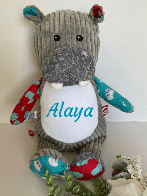 Personalised Large Plush Hippo