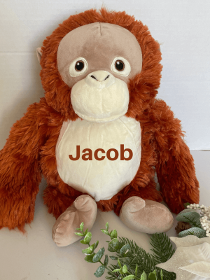 Personalised Large Plush Orangutan