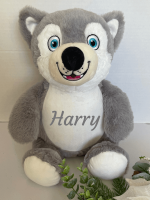 Personalised Large Husky Plush