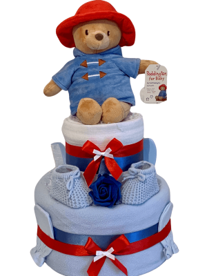 Paddington Blue Nappy Cake
