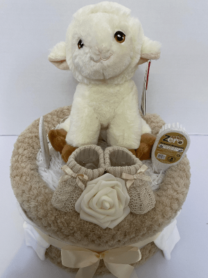 Baby Lamb Nappy Cake