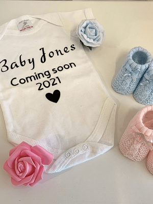 Personalised Baby Announcement Bodysuit