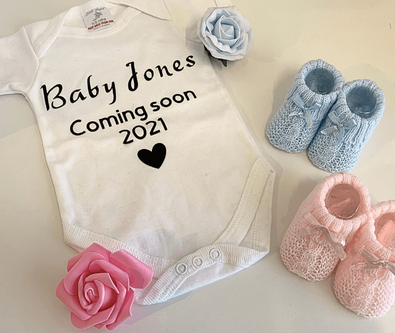Personalised Baby Announcement Bodysuit